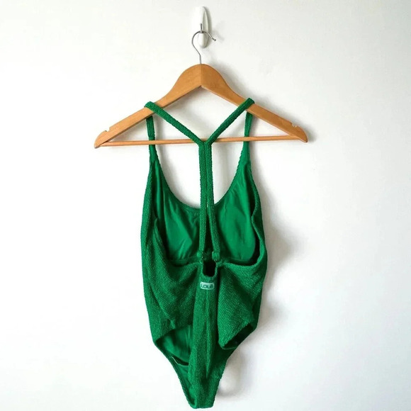 Lole Soleil Textured Smock One Piece Swimsuit Green Size Small - Picture 4 of 7